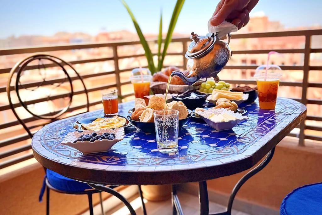 Appart Majorelle Terrasse Wifi Centre Ville Marrakesh Exterior foto